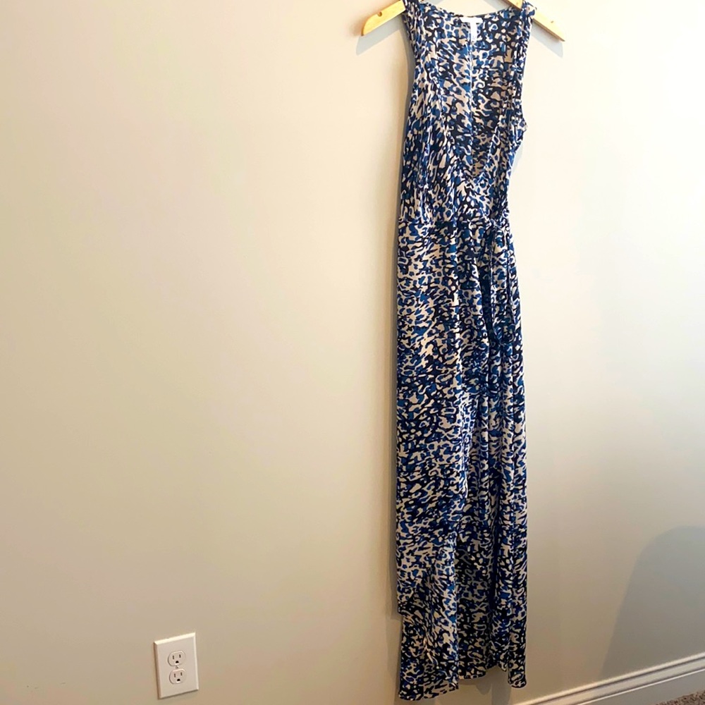Leith wrap animal maxi dress size small